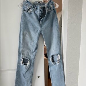 Abercrombie & Fitch Light Blue Ultra High Rise Jeans